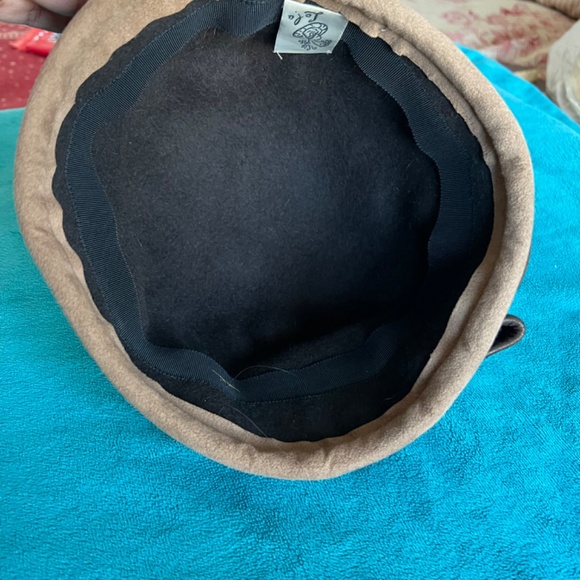 Lola  Vintage Pillbox Bucket Brown Hat main image 4